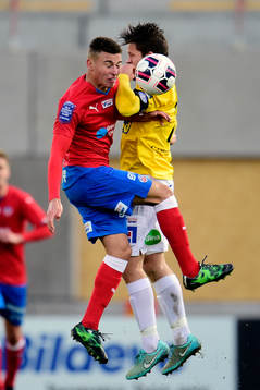 Helsingborgs Jordan Larsson och Falkenbergs David Svensson