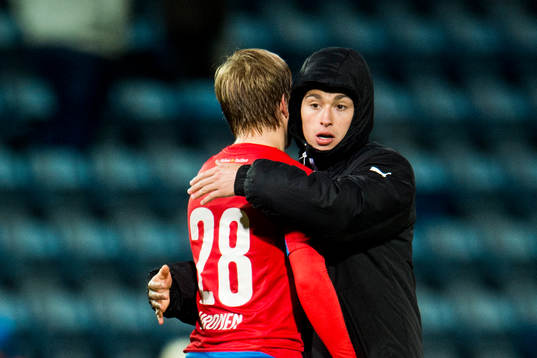 Helsingborgs Jordan Larsson kramar om Jere Uronen