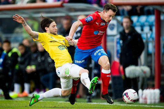 Falkenbergs Tibor Joza och Helsingborgs Anton Wede