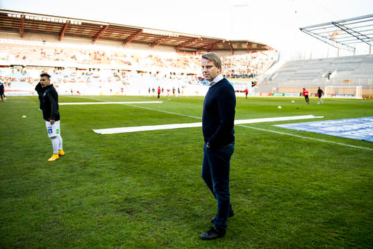 Falkenbergs tränare Hans Eklund