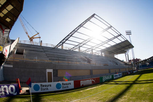 Interiör Olympia med södra läktaren