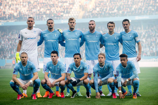 Malmö FFs målvakt Robin Olsen, Erik Johansson, Filip
