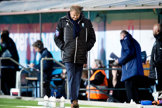 Malmö FFs tränare Åge Hareide deppar