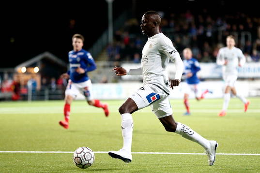 GIF Sundsvalls Pa Dibba på väg att göra 1-3-målet