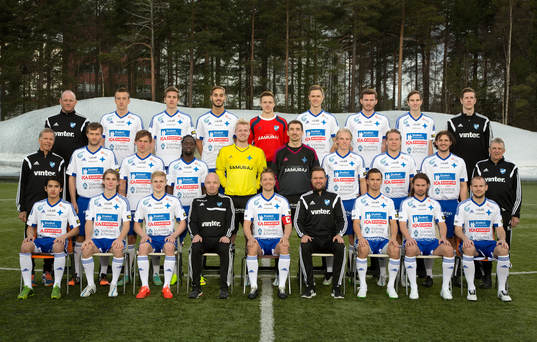 IFK Luleå lagbild bakre raden fr.v. Nils-Olof Carlsson,