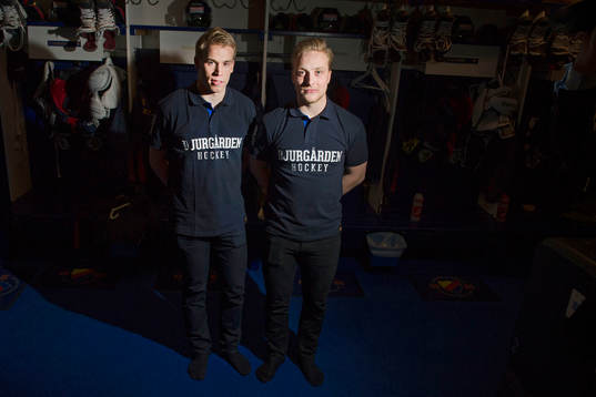 Djurgårdens Linus Hultström och Tomi Sallinen