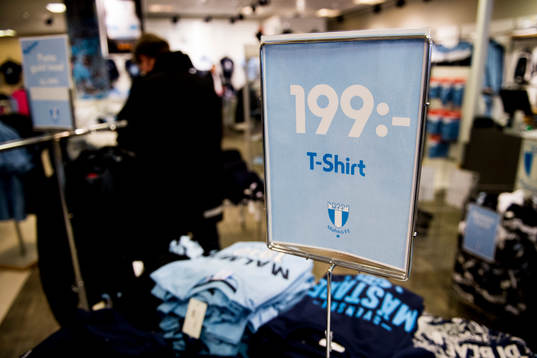 Malmö FF accessoarer till salu i MFF-Shopen