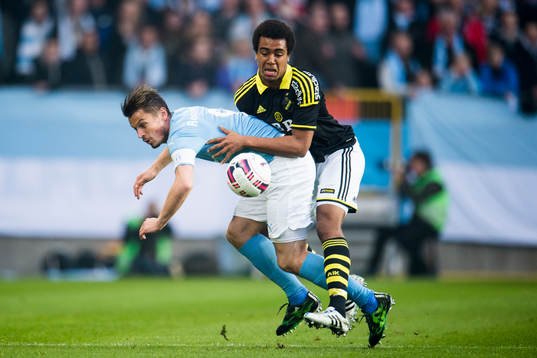 s Noah Sonko Sundberg och Malmö FFs Markus Rosenberg