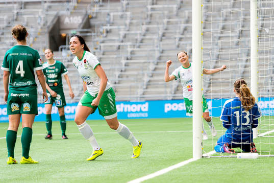 Hammarbys Clara Markstedt, Katrin Schmidt jublar,