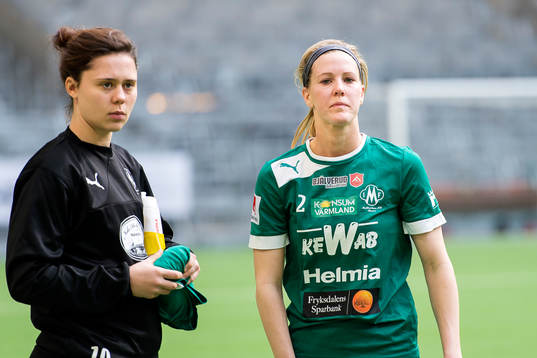 Mallbackens Zoe Ness och Tessa Gavilsky deppar