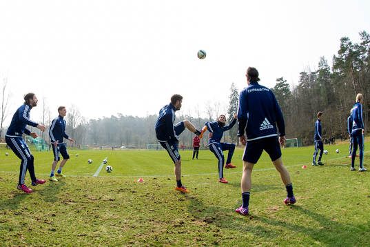 under en träning med IFK Göteborg