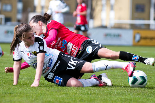 Kristianstads Johanna Rasmussen faller