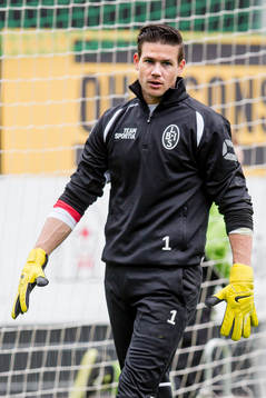 Landskronas målvakt  Jonas Sandqvist