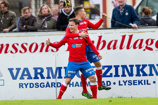Helsingborgs Anton Wede jublar