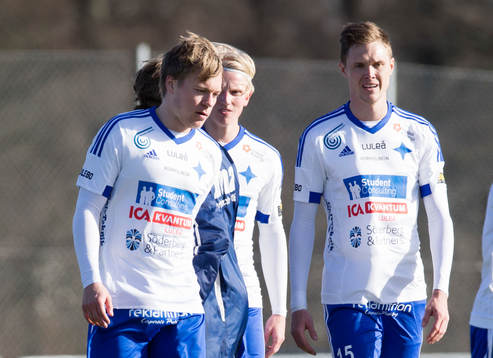 Luleås Emil Johansson, Max Wårell och Linus Johansson