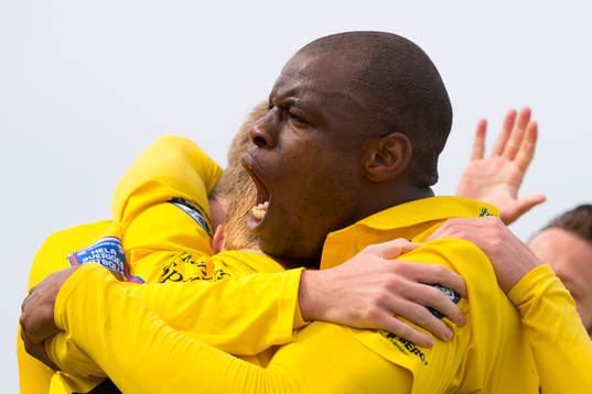 Falkenbergs Hakeem Araba jublar