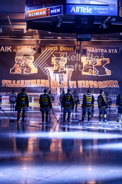 Skellefteås tifo före SM-final ett i ishockeymatchen i