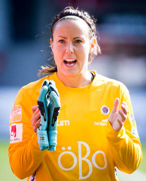 Örebros målvakt Carola Söberg