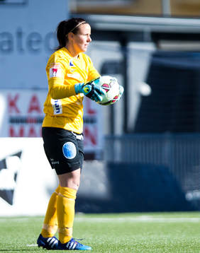 Örebros målvakt Carola Söberg