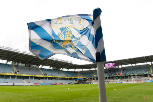 Arenan med hörnflagga