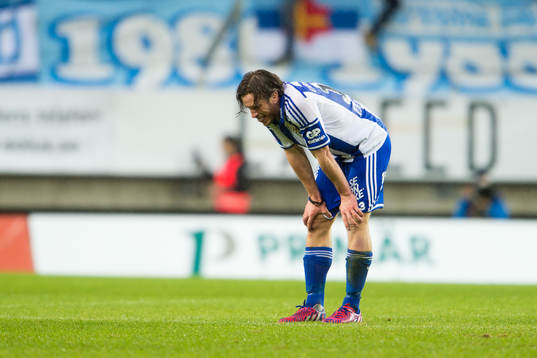 IFK Göteborgs Gustav Svensson deppar