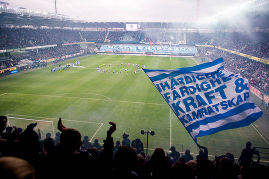 Gamla Ullevi innan fotbollsmatchen i Allsvenskan mellan IFK
