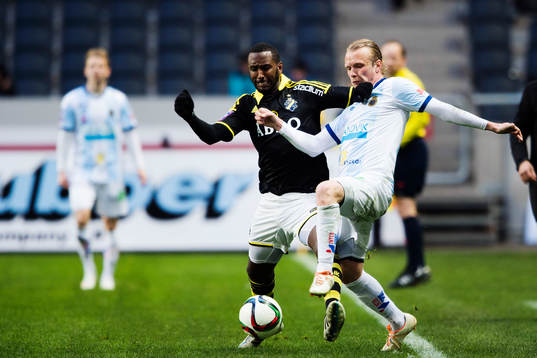 under fotbollsmatchen i Allsvenskan mellan AIK och Gefle