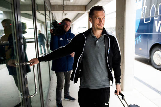 Malmö FFs Markus Rosenberg anländer