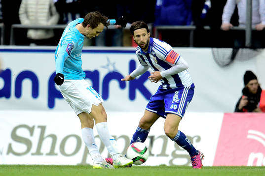 Malmö FFs Magnus Wolff Eikrem och IFK Göteborgs Mattias