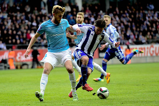 Malmö FFs Filip Helander och IFK Göteborgs Lasse Vibe