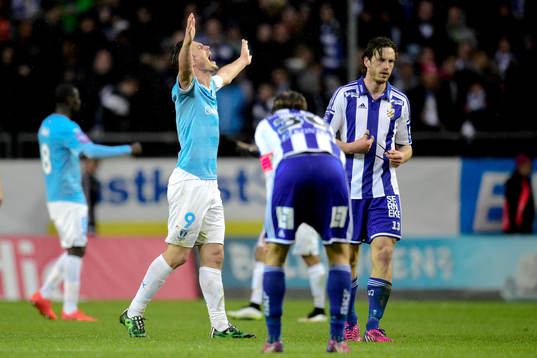 Malmö FFs Markus Rosenberg jublar