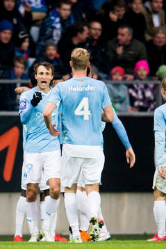 Malmö FFs Magnus Wolff Eikrem jublar