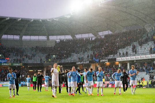 Malmö FFs spelare tackar publiken