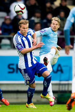 IFK Göteborgs Gustav Engvall och Malmö FFs Oscar Lewicki