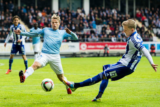 Malmö FFs Oscar Lewicki och IFK Göteborgs Sören Rieks