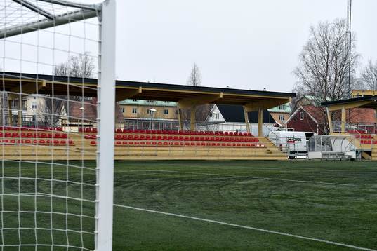 Nybyggda läktare på LF Arena