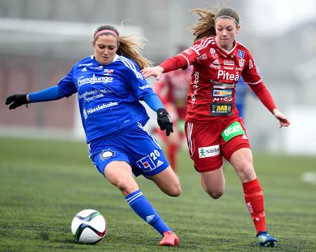 s Shelina Zadorsky och Piteå:s Pauline Hammarlund