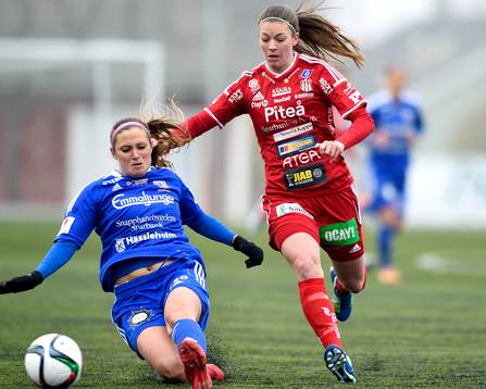 s Shelina Zadorsky och Piteå:s Pauline Hammarlund