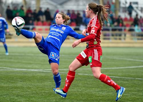 s Johanna Andersson och Piteå:s Pauline Hammarlund