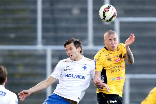 Norrköpings Arnor Ingvi Traustason och Elfsborgs Sebastian