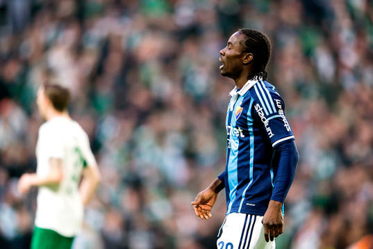 Djurgårdens Sam Johnson deppar