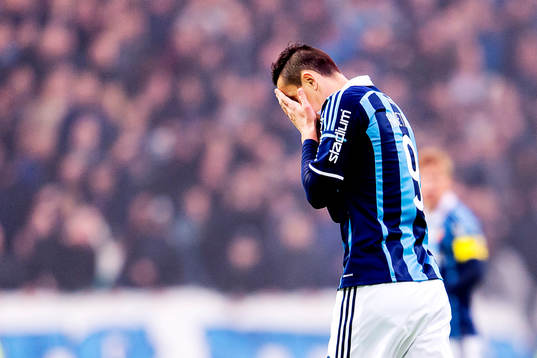 Djurgårdens Haris Radetinac deppar