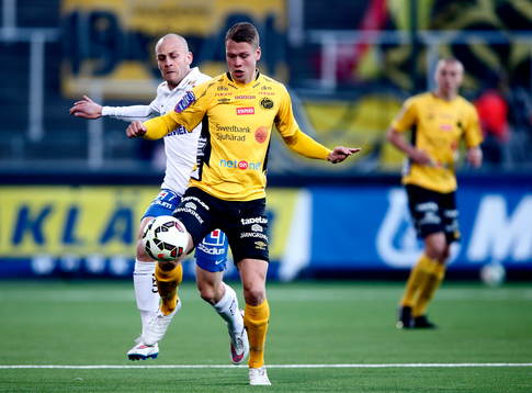 Elfsborgs Viktor Claesson och Norrköpings Daniel Sjölund