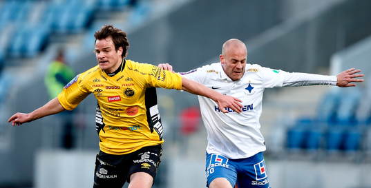 Elfsborgs Henning Hauger och Norrköpings Daniel Sjölund