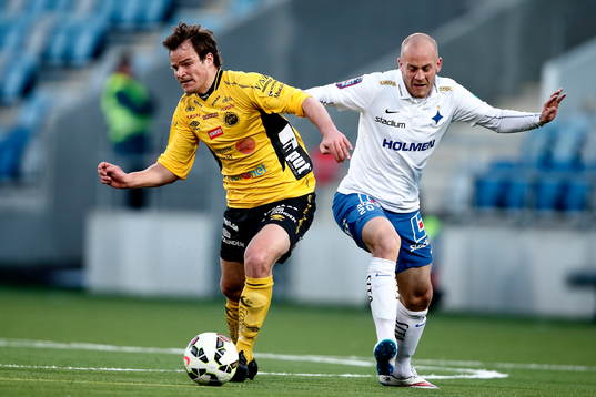 Elfsborgs Henning Hauger och Norrköpings Daniel Sjölund