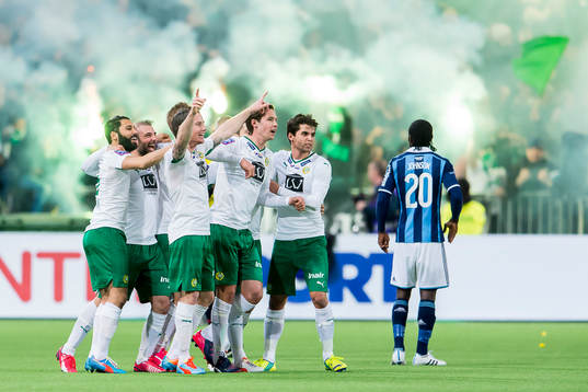 Hammarby jublar och Djurgårdens Sam Johnson deppar