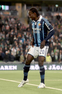 Djurgårdens Sam Johnson jublar
