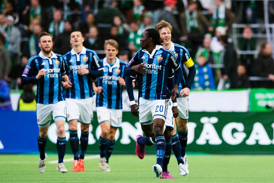 Djurgårdens Sam Johnson  jublar