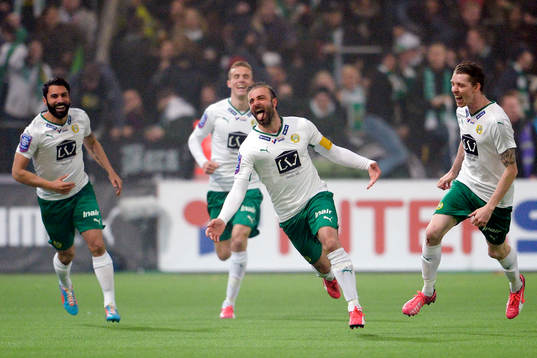 Hammarbys Kennedy Bakircioglu jublar