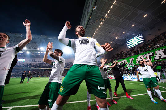 Hammarbys Kennedy Bakircioglu jublar